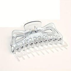 4pcs Resin Hair Claw Clips Transparent Nonslip Ponytail Holder Hair Clip
