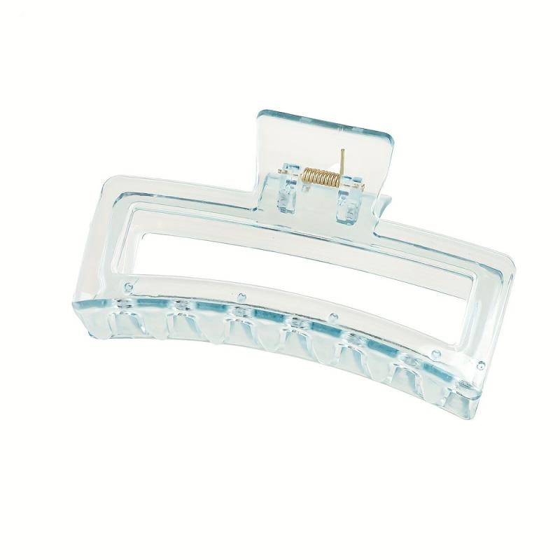 4pcs Resin Hair Claw Clips Transparent Nonslip Ponytail Holder Hair Clip