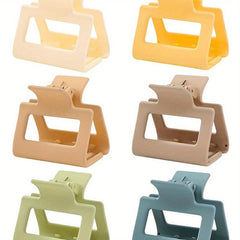 6pcs Hollow Shark Claw Hair Clips Hair Accessories Women