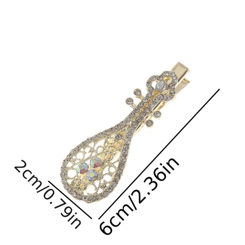 Glitter Duck Billed Clip Rhinestone Flower Butterfly Hair Clip