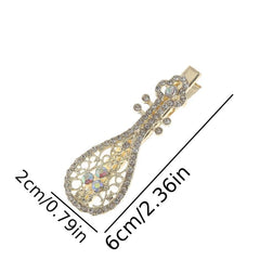 Glitter Duck Billed Clip Rhinestone Flower Butterfly Hair Clip
