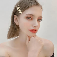 Glitter Duck Billed Clip Rhinestone Flower Butterfly Hair Clip