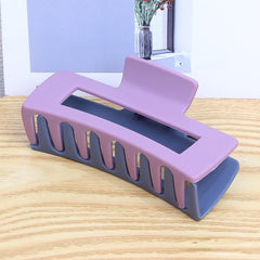 Matte Solid Hair Claw Shark Claw Style Hair Accessories