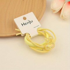 Cartoon Rabbit Hair Tie Female Braided Elastic Band Headwear Hair Accessories