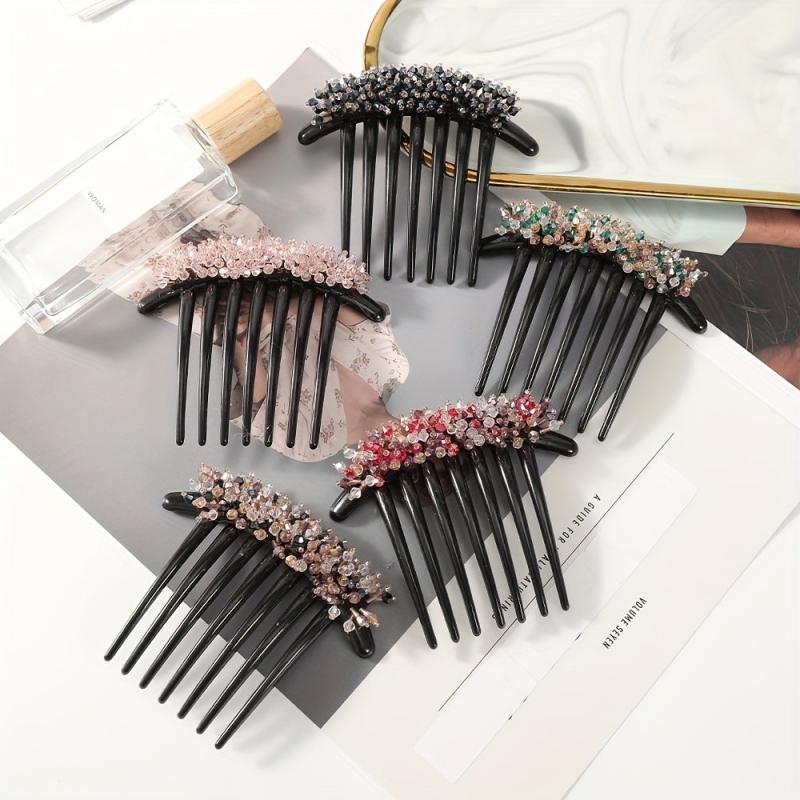 Crystal Hair Comb Head Jewelry Hair Accessories Insert Comb