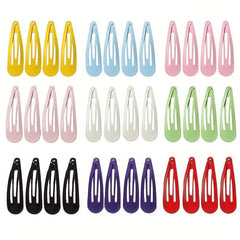 Non Slip Hair Clips For Girls Kids & Teens Metal Snap Barrettes Women