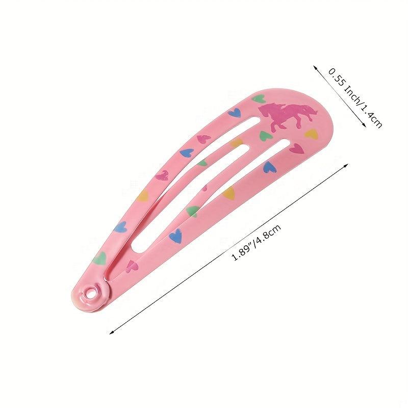 Non Slip Hair Clips For Girls Kids & Teens Metal Snap Barrettes Women