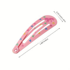 Non Slip Hair Clips For Girls Kids & Teens Metal Snap Barrettes Women