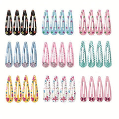 Non Slip Hair Clips For Girls Kids & Teens Metal Snap Barrettes Women