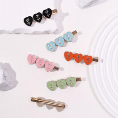 6pcs Candy Rose Flower Hair Clips Bobby Pin Hair Slides Clip Non Slip Hair Decor