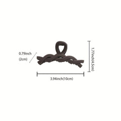 Medium Hair Claw Twisted Hair Claw For Women's Shark Claw Hair Accessories