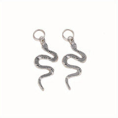Gothic Style Hair Ring Charm Flame Snake Skeleton Pattern Dreadlock Braid Hair