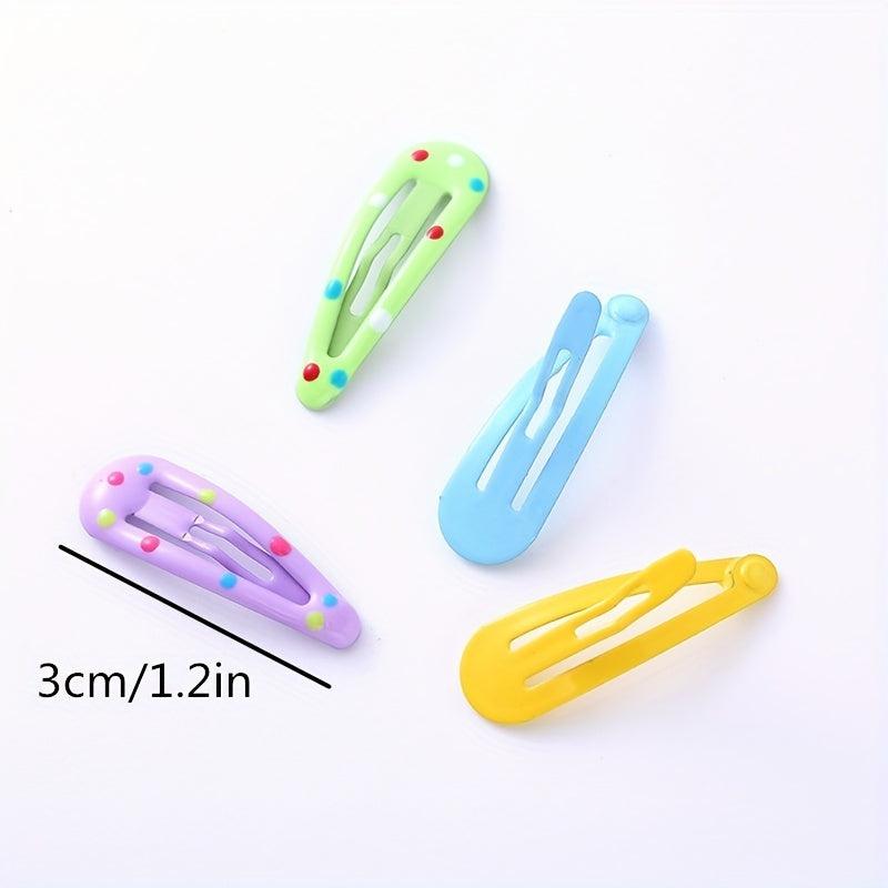 Y2K Candy Hair Clip Snap Clip Metal Hair Slides Non Slip Hair Accessory