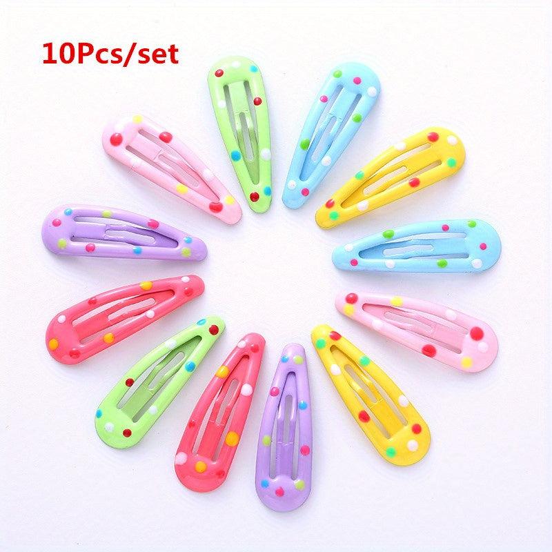 Y2K Candy Hair Clip Snap Clip Metal Hair Slides Non Slip Hair Accessory