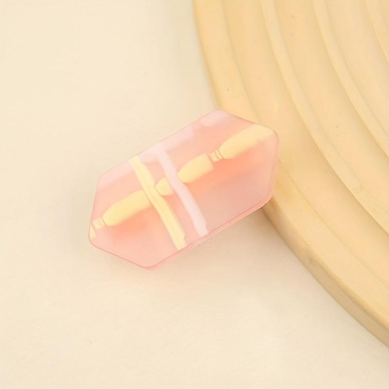 Pink Hair Clip Striped Duck Bill Clip Sweet Hair Accessory for Women Girls