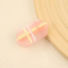 Pink Hair Clip Striped Duck Bill Clip Sweet Hair Accessory for Women Girls