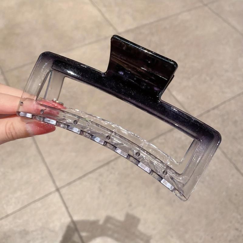 Transparent Hair Claw Gradient Shark Claw Hair Accessories