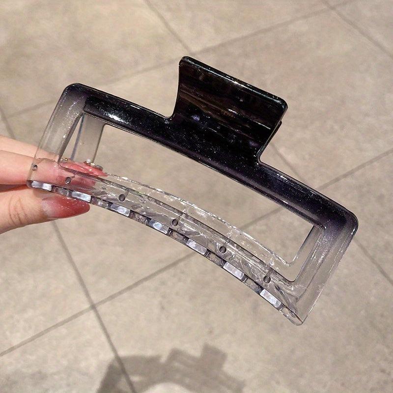 Transparent Hair Claw Gradient Shark Claw Hair Accessories