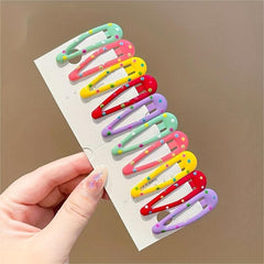 Y2K Candy Hair Clip Snap Barrette Metal Hair Slides Non Slip