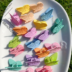 20pcs Matte Candy Hair Claw Clip for Women Girls