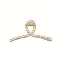 Mermaid Tail Hair Claw Clip Faux Pearl Banana Clip Acrylic Jaw Clamp