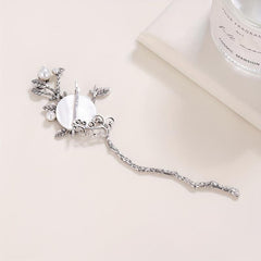 Moon Hairpin Chinese Style Faux Pearl Hair Stick Cheongsam Accessories