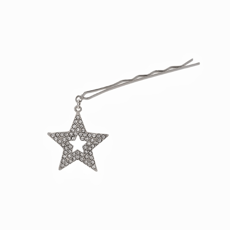 Y2K Star Pendant Hair Clip Pin Bobby Pin Hair Slides Clip
