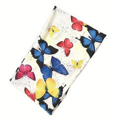 Boho Butterfly Print Headband Stretch Turban Headwear Wide Brimmed
