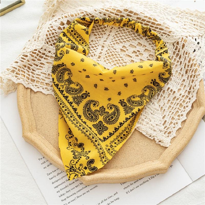 Floral Hair Scarf Bandanas Headbands Elastic Hair Bands Hair Scrunchies