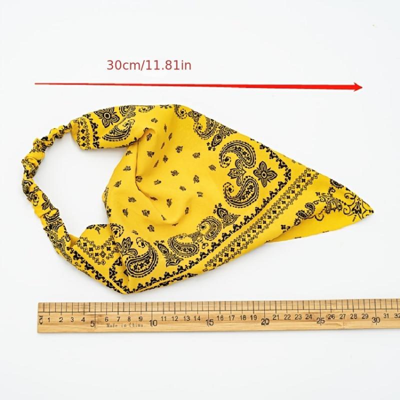 Floral Hair Scarf Bandanas Headbands Elastic Hair Bands Hair Scrunchies