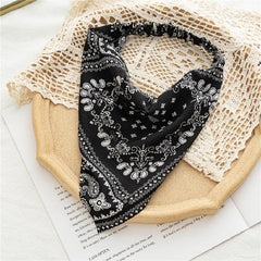 Floral Hair Scarf Bandanas Headbands Elastic Hair Bands Hair Scrunchies