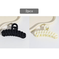 2pcs Matte Bowknot Hair Claw Clip Non Slip Strong Hold Grip Hair Jaw Clip