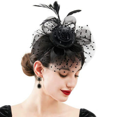 Vintage Flower Headpiece with Clip Hair Accessories