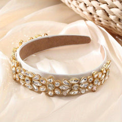 Baroque Style Rhinestone Hairband Wide Hair Accessories