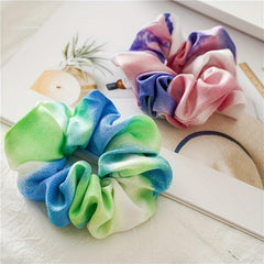 Tie Dye Elastic Band Hair Tie For Women