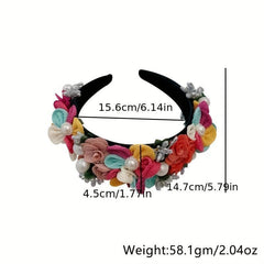 Flower Headband Hair Band For Women Girls Party Prom Props Hair Accessories