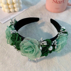 Flower Headband Hair Band For Women Girls Party Prom Props Hair Accessories