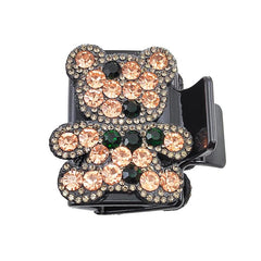 Y2K Colorful Rhinestone Bear Hair Claw Rectangle Hair Clow Clip For Women Girls