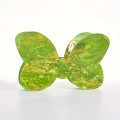 Sparkly Gradient Bow Knot Hair Claw for Women Girls