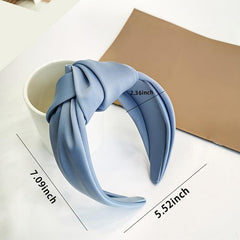 Satin Knotted Hairband Women Hair Accessories