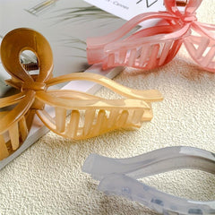 3pcs Gradient Hair Claw Sweet Nonslip Ponytail Holder Women Girls Hair Clip