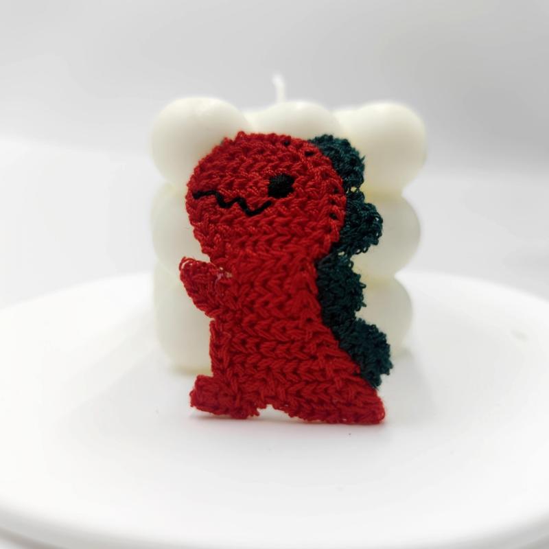 Dinosaur Hair Clip Knitted Hairpin for Girls Women Toddler