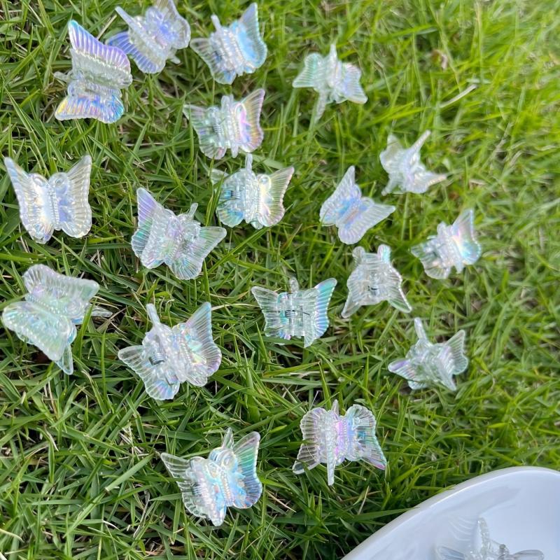 Y2K Holographic Butterfly Hair Claw Clip Hairgrip Summer Hair Decoration