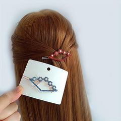 6pcs Rhinestone Hair Clip Alloy Hair Barrette Women Girls Hair Accessories