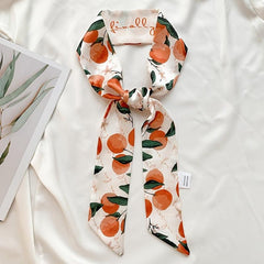 Cherry Pattern Headscarf Silky Scarf Retro Hair Accessories Headband
