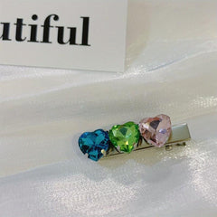 Colorful Rhinestone Hair Clip for Women Girls