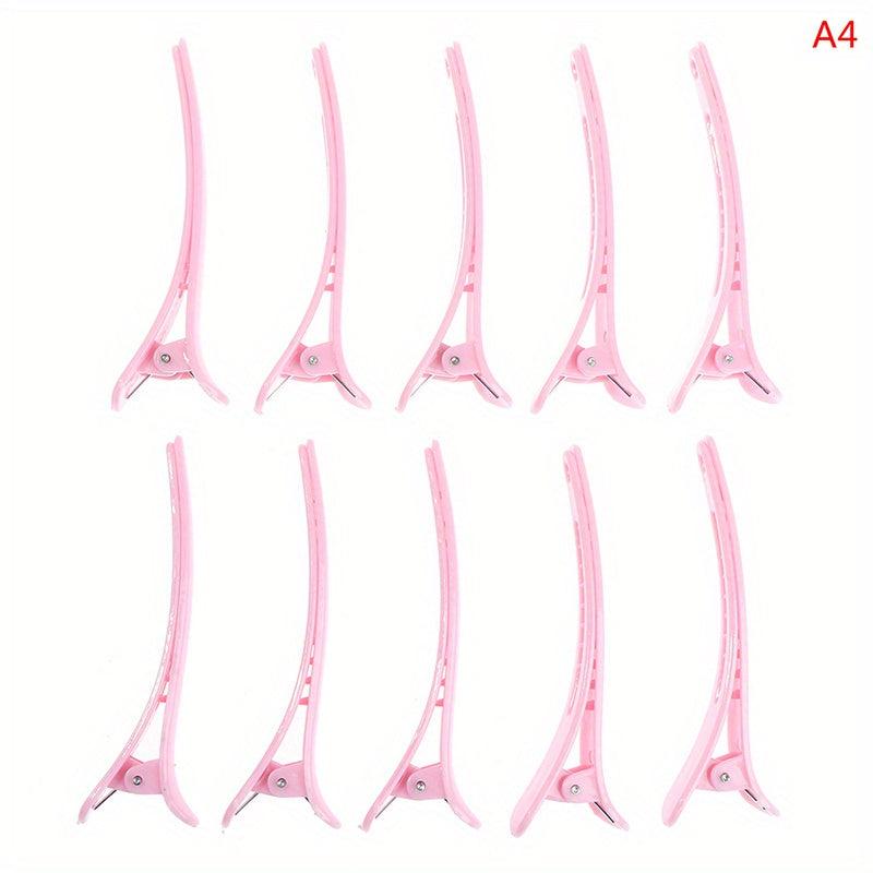 10pcs Solid Duck Billed Hair Clips for Women Girls Hair Styling