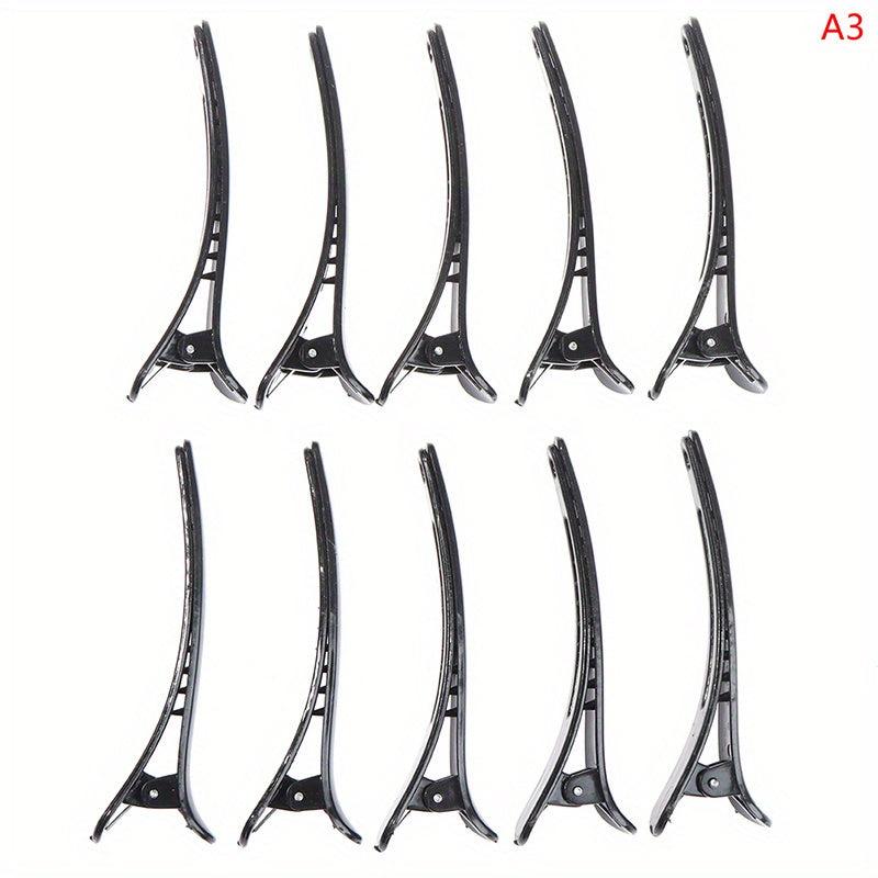 10pcs Solid Duck Billed Hair Clips for Women Girls Hair Styling