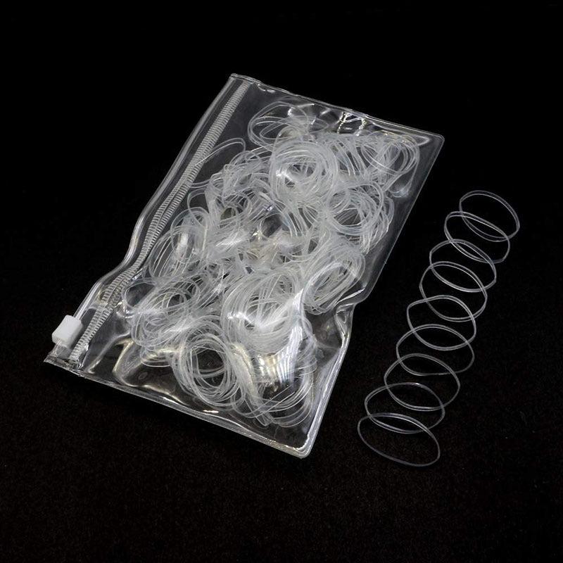 1000pcs Reusable Hair Tie No Hair Damage Elastic Braiding Hair Rubber