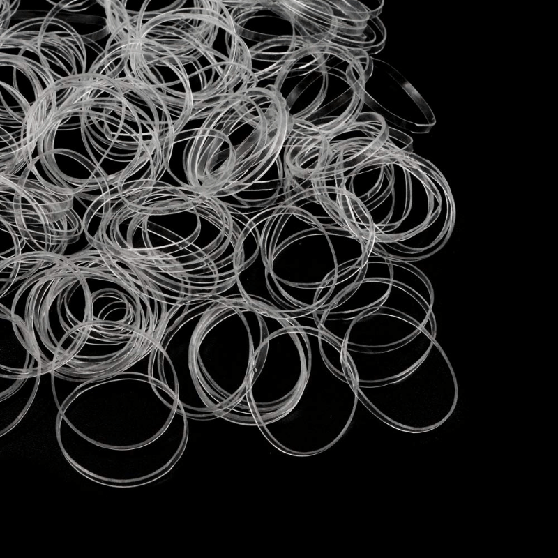 1000pcs Reusable Hair Tie No Hair Damage Elastic Braiding Hair Rubber